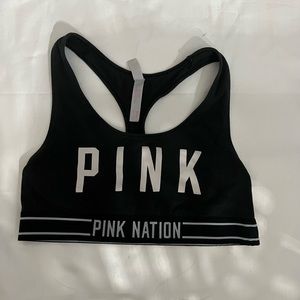 PINK cotton lounge sports bra